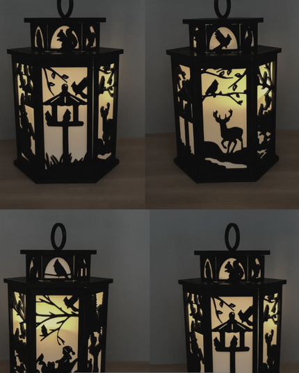 Cardinal Lantern Christmas