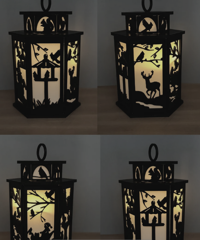 Cardinal Lantern Christmas