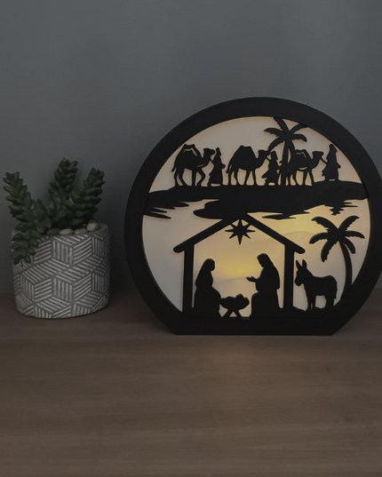 Christmas Nativity Lamp