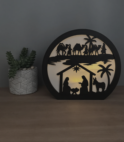 Christmas Nativity Lamp