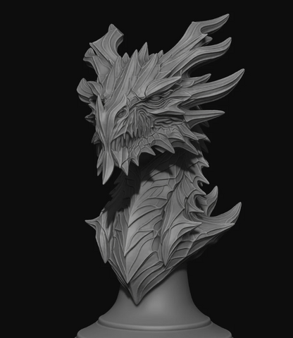 Alduin the World‑Eater from Skyrim Bust