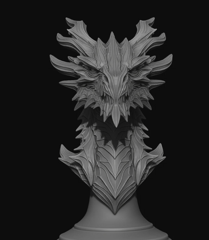Alduin the World‑Eater from Skyrim Bust