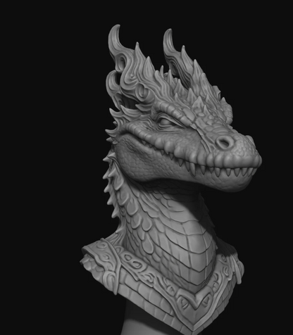 Mystical Crocodile Bust
