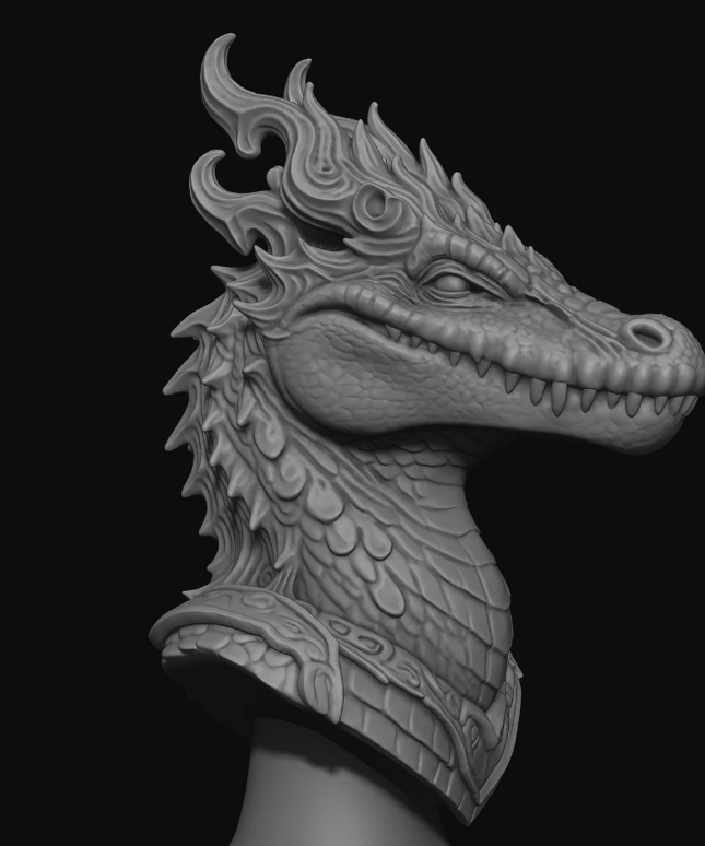 Mystical Crocodile Bust