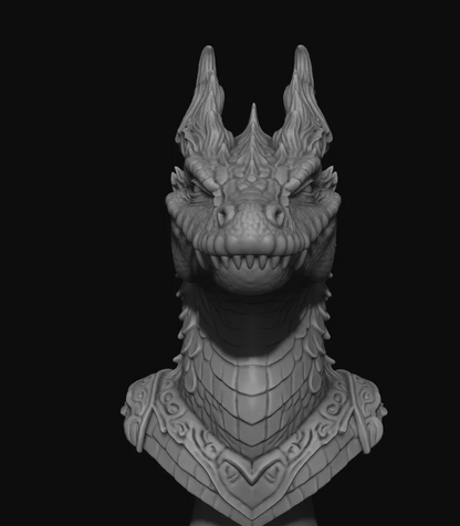 Mystical Crocodile Bust