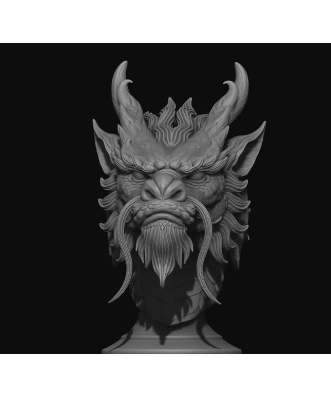 Chinese Dragon Bust
