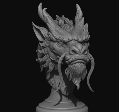 Chinese Dragon Bust