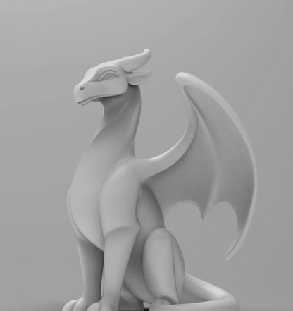 Mystical Dragon minimalist sculpture