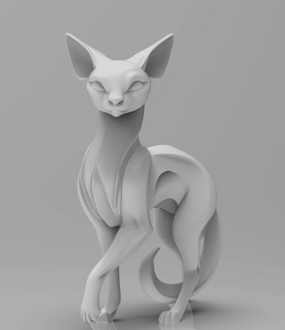Mystical Cat minimalist sculpture