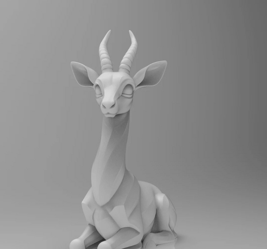 Gazella gazella minimalist sculpture