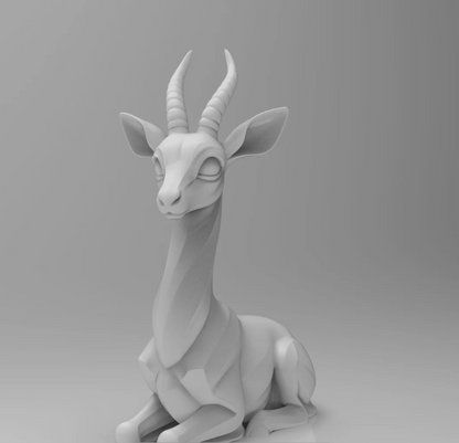 Gazella gazella minimalist sculpture