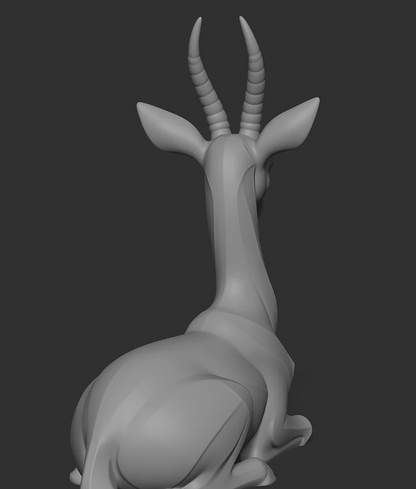 Gazella gazella minimalist sculpture