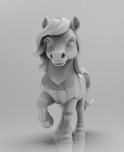 Elegant Fantasy Pony minimalist sculpture