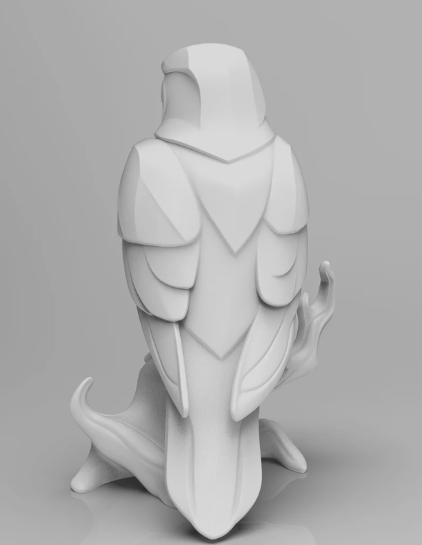 Mystical Falcon minimalist Sculpture