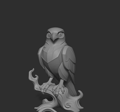 Mystical Falcon minimalist Sculpture