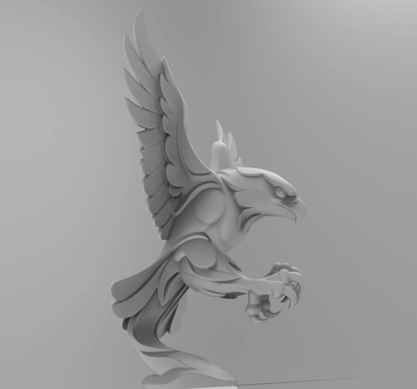 Elegant Eagle minimalist Sculpture