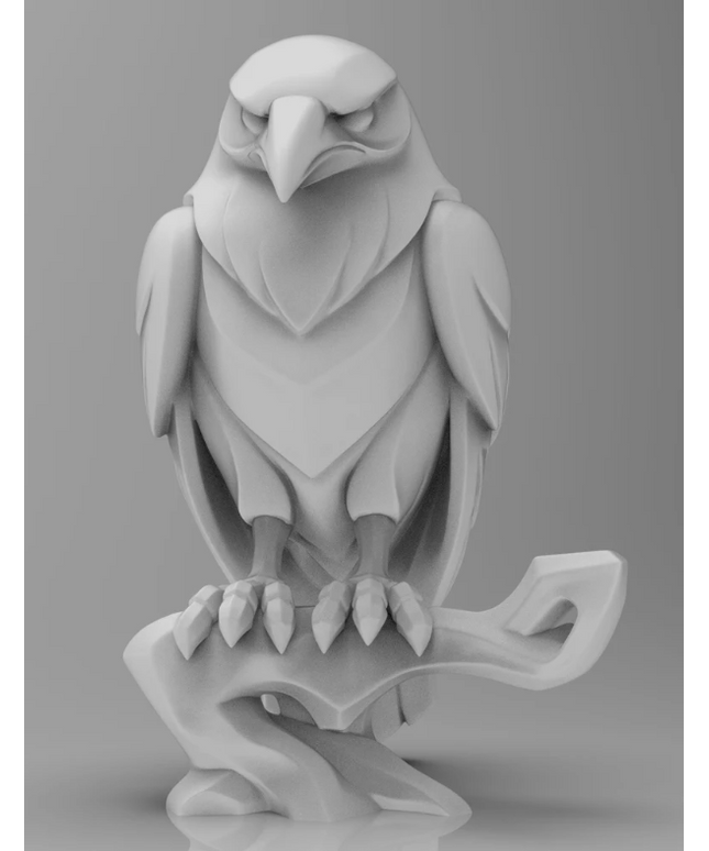 Mystical Raven Minimalist Sculpture