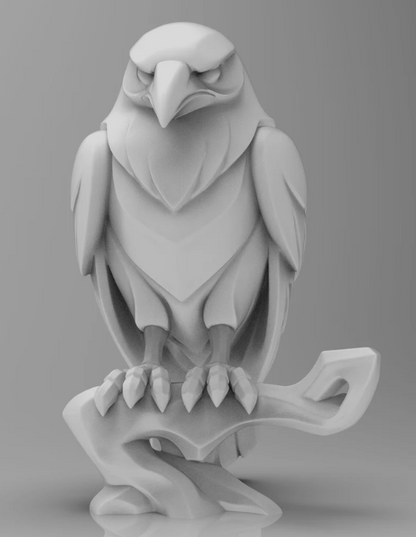 Mystical Raven Minimalist Sculpture