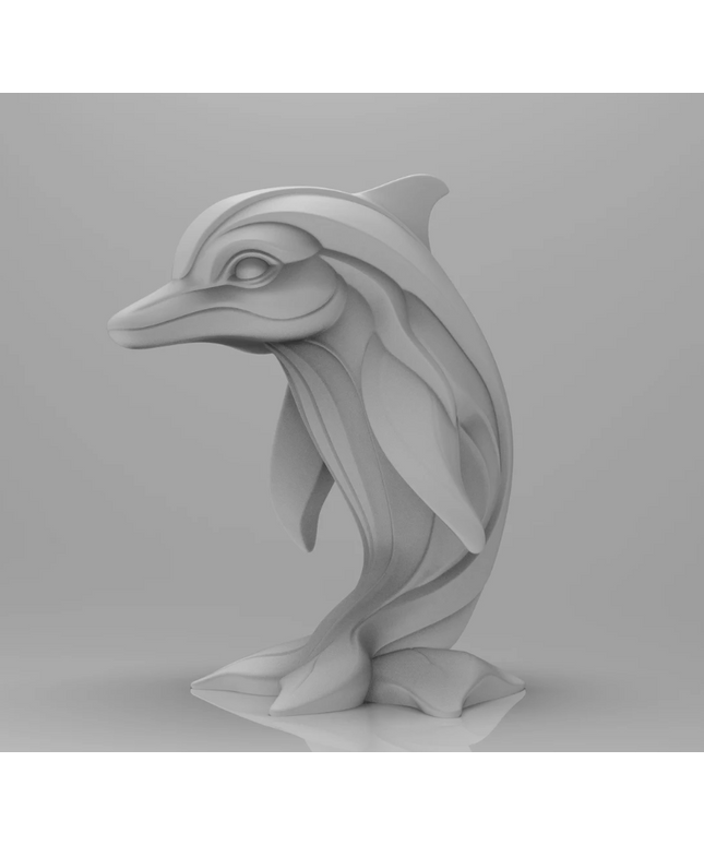 Mystical Dolphin Minimalist Sculpture
