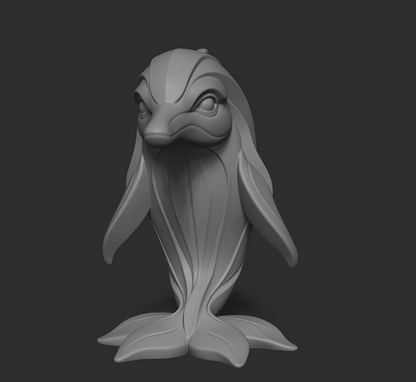 Mystical Dolphin Minimalist Sculpture