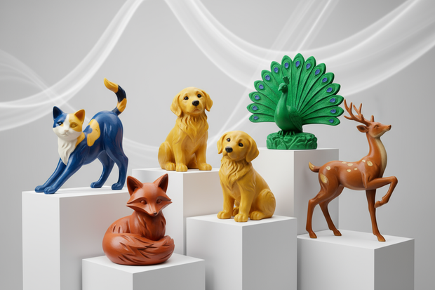 Beestig Mooi 3d beeldjes